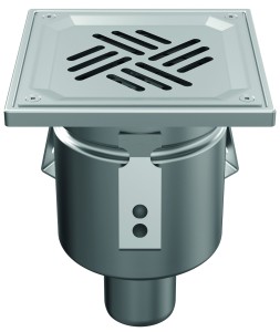 Wpust mini Wmk150/50V1 z rusztem blaszanym perforowanym 