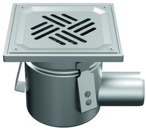 Wpust mini Wmk150/110H1 z rusztem blaszanym perforowanym