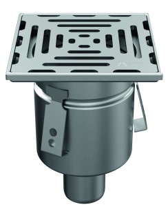 Wpust mini Wm150/50V1 z rusztem płytowym perforowanym