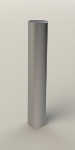 Słupek ochronny 750/154mm szczotkowany